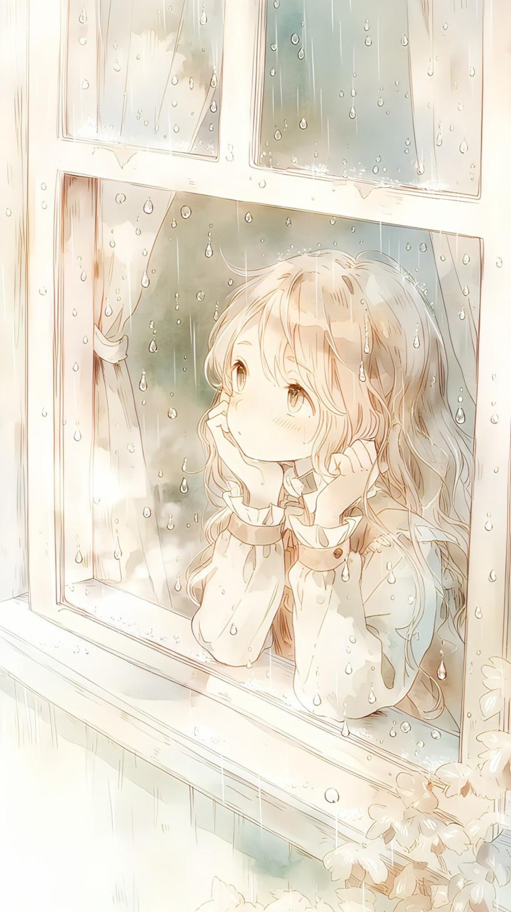 雨と女の子