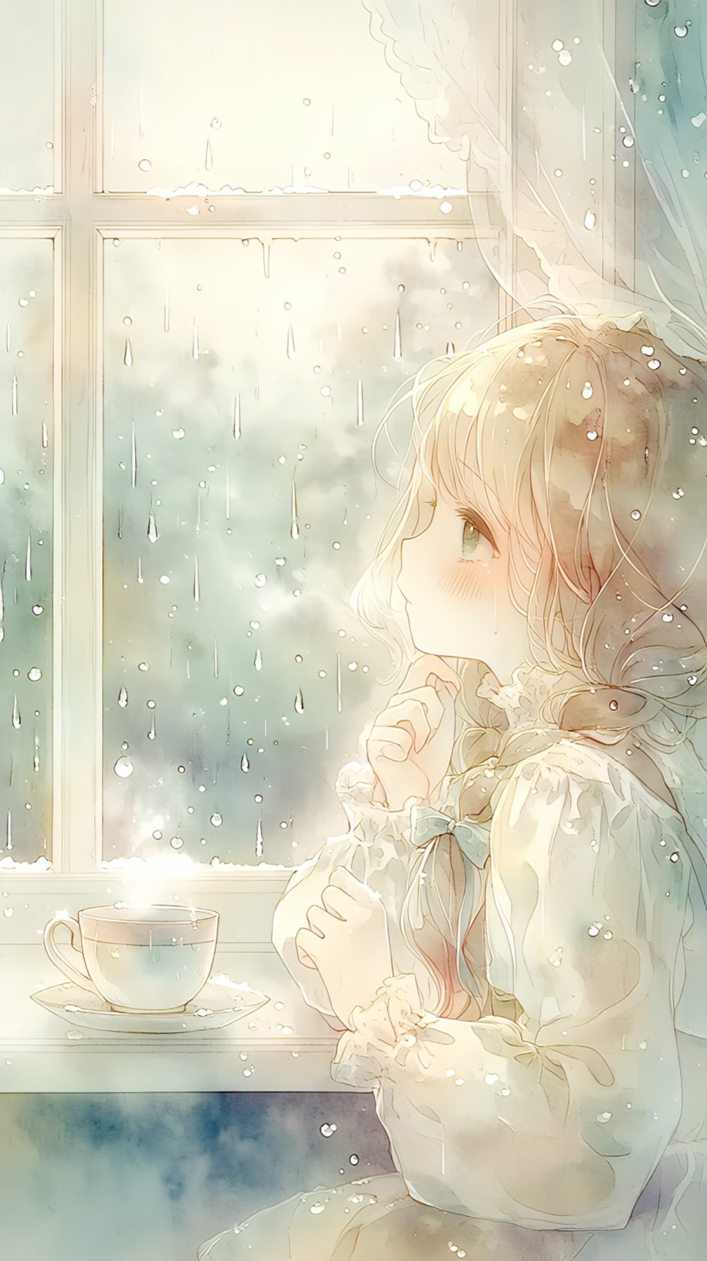 雨と女の子