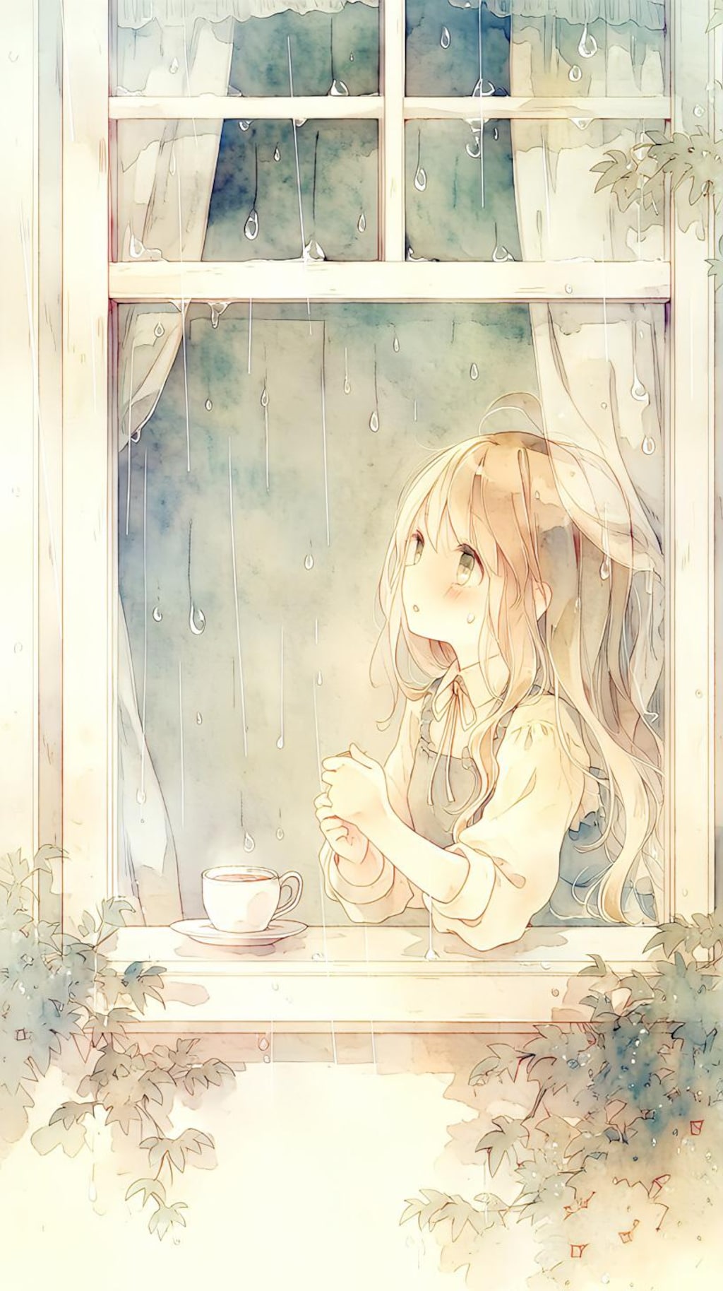 雨と女の子