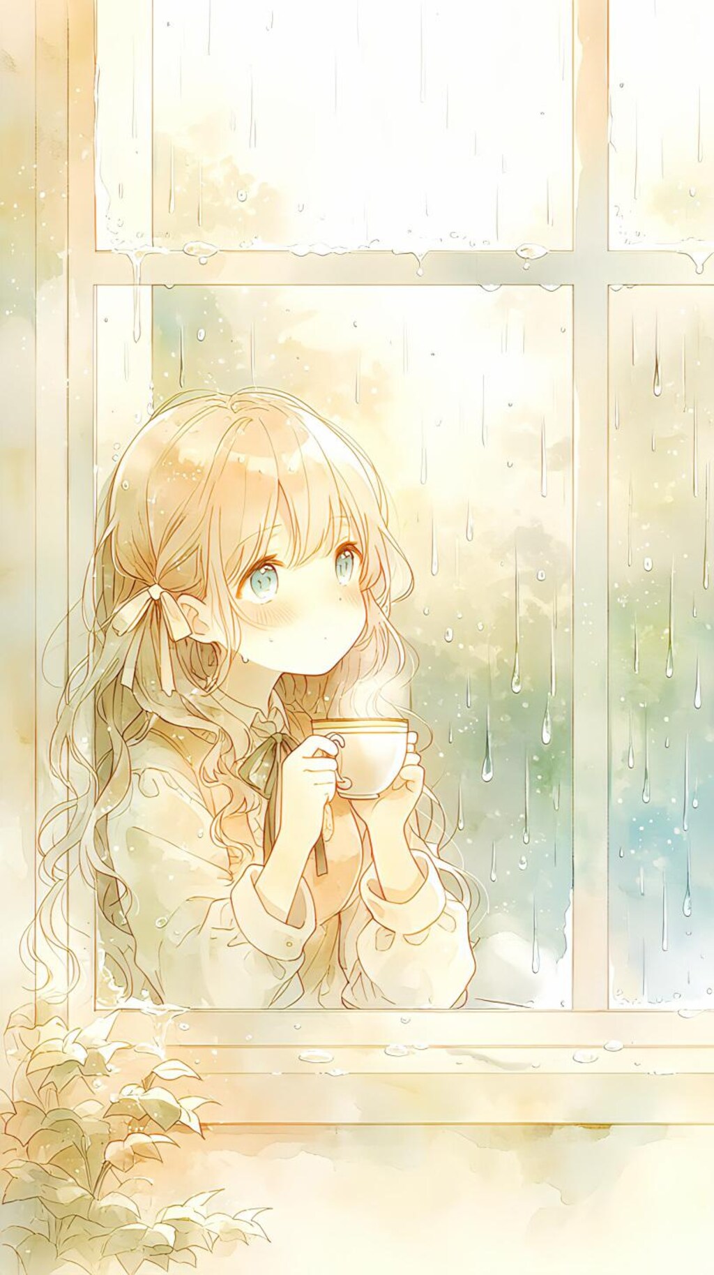 雨と女の子