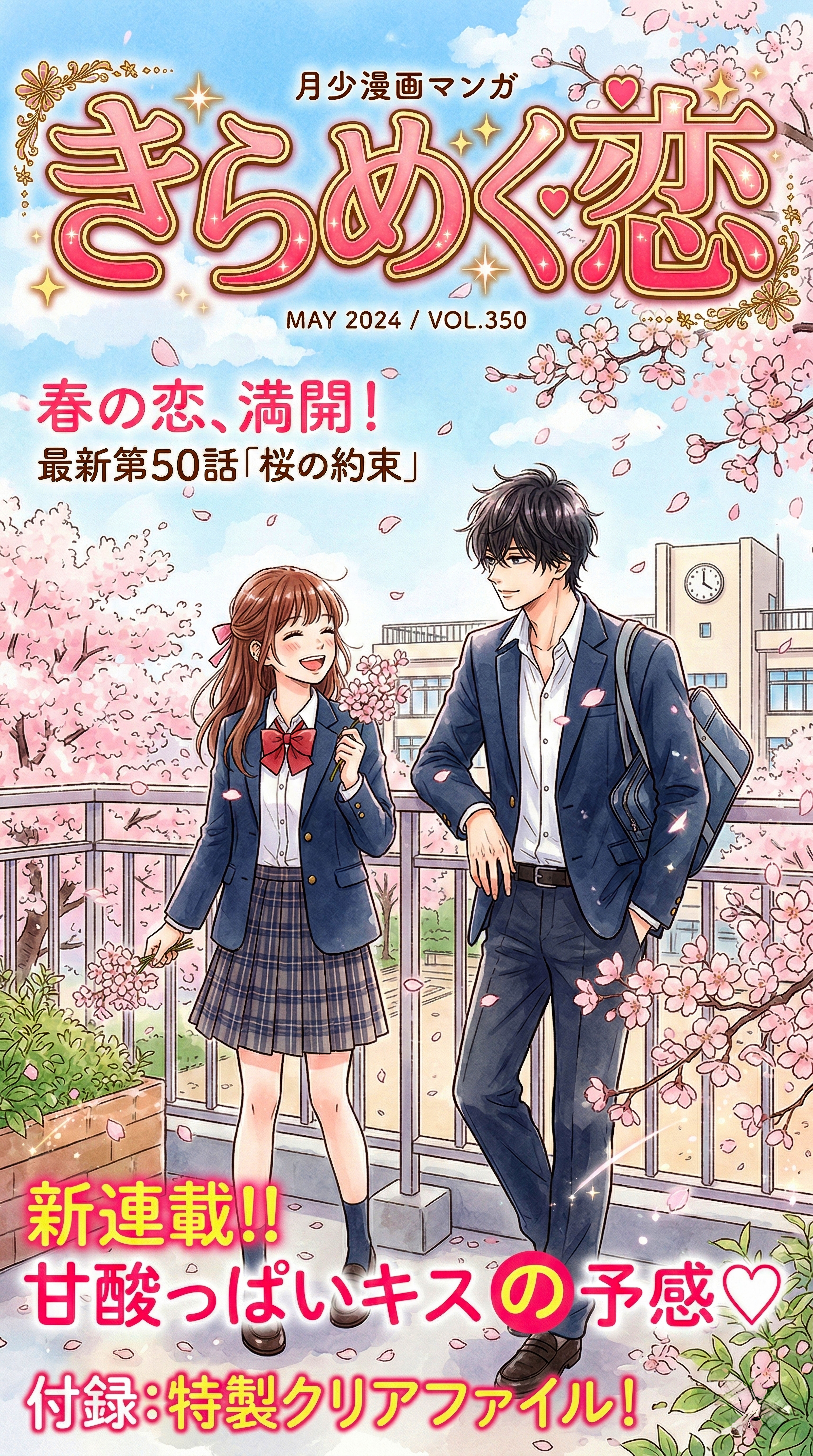 少女漫画表紙 | の人気AIイラスト・グラビア