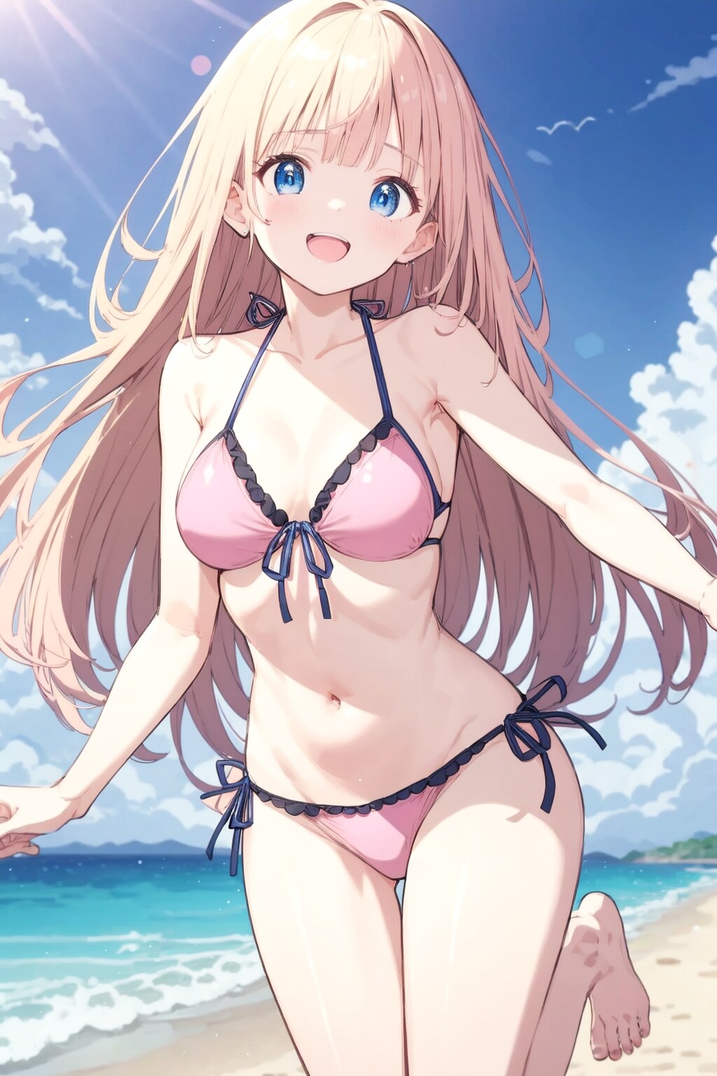 夏の陽に輝く少女 | の人気AIイラスト・グラビア