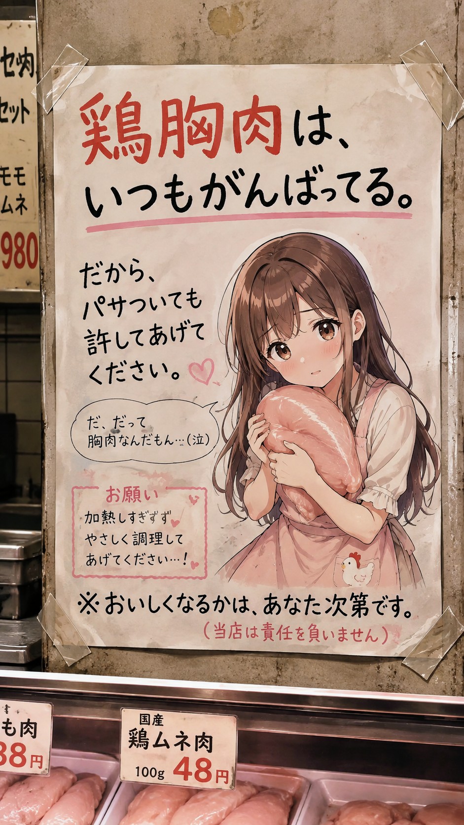 今日の貼り紙61 | の人気AIイラスト・グラビア