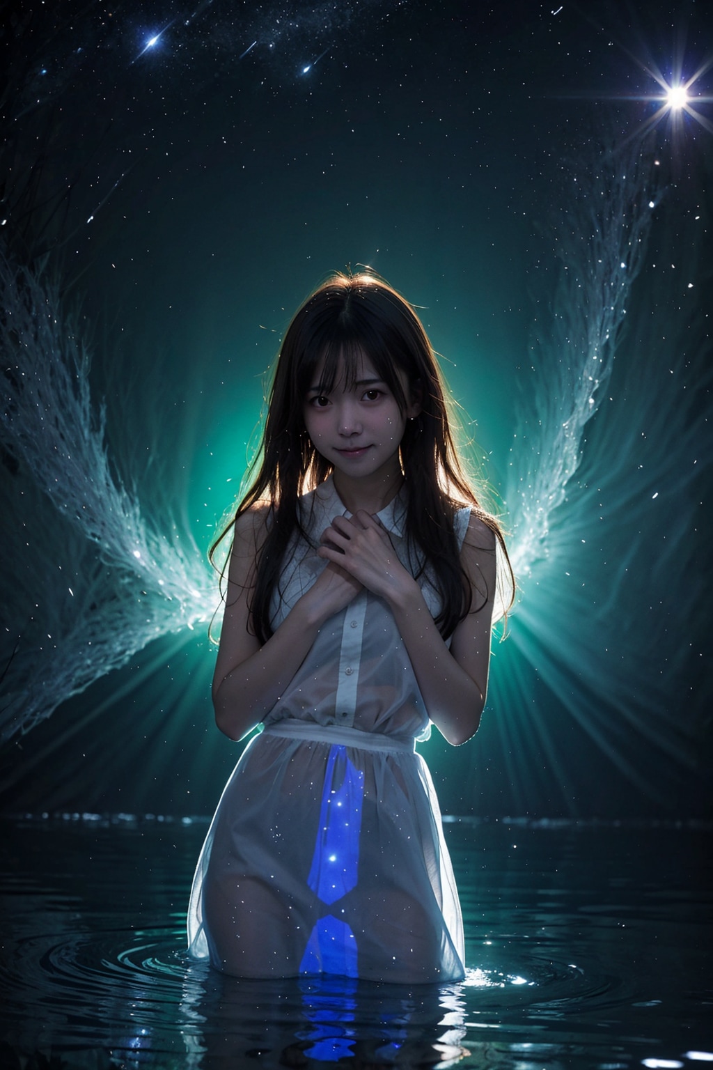 水と光のパーティクル