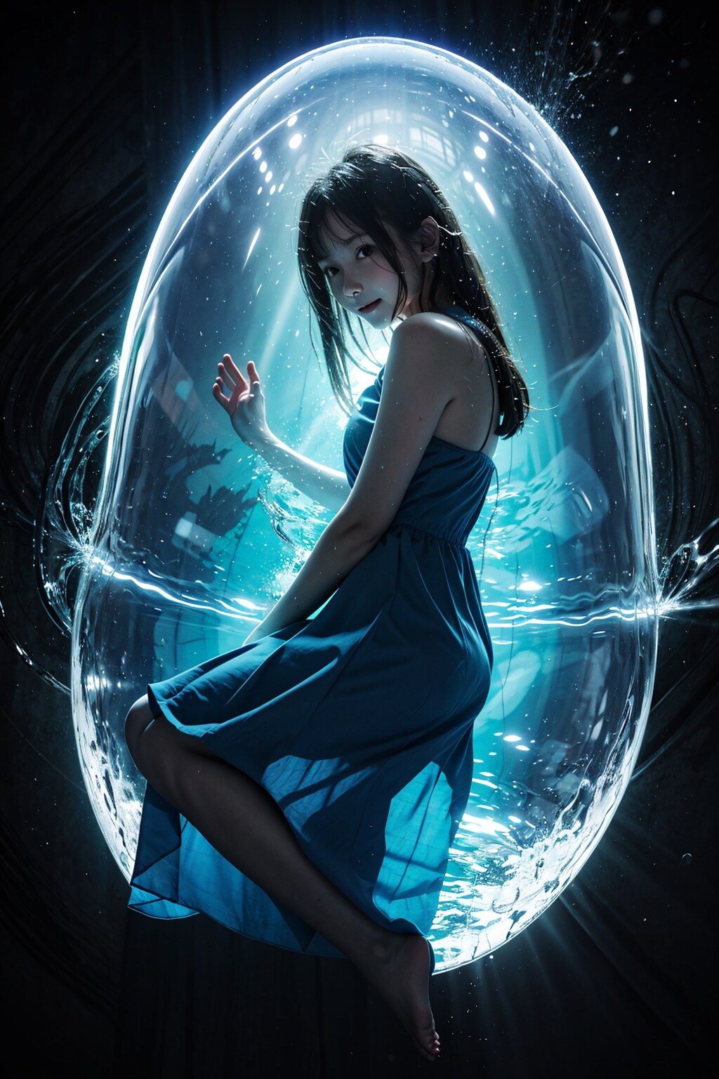 水と光のパーティクル