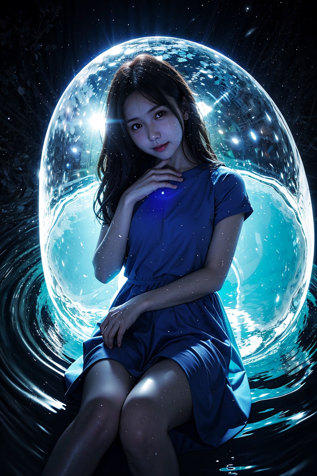 水と光のパーティクル