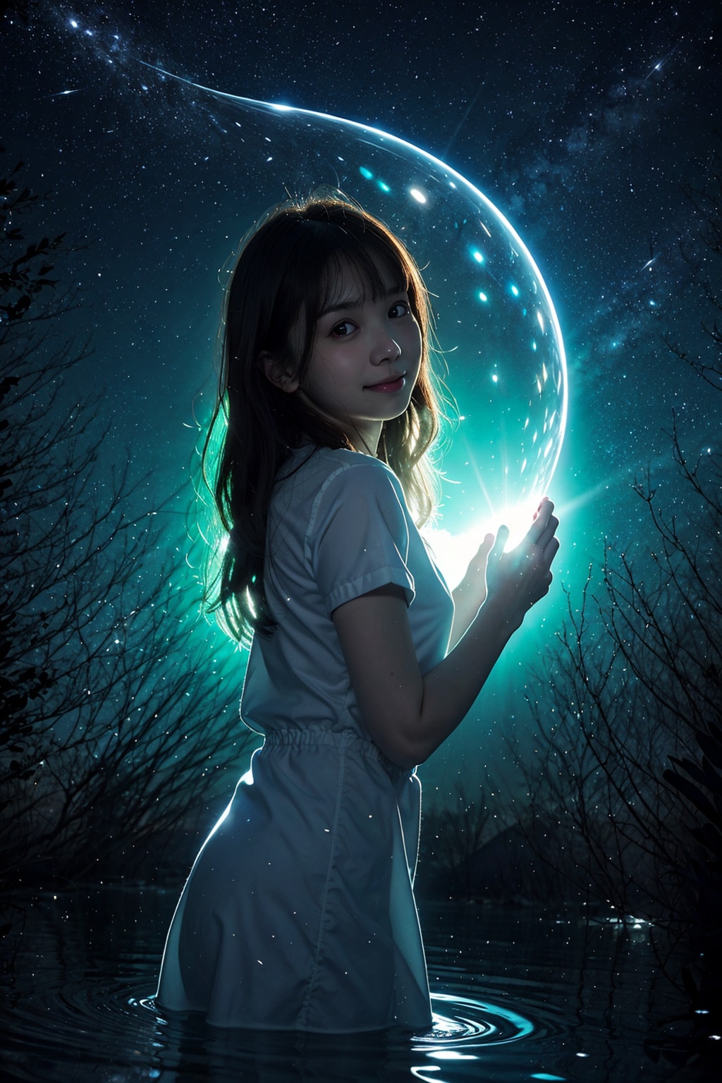 水と光のパーティクル