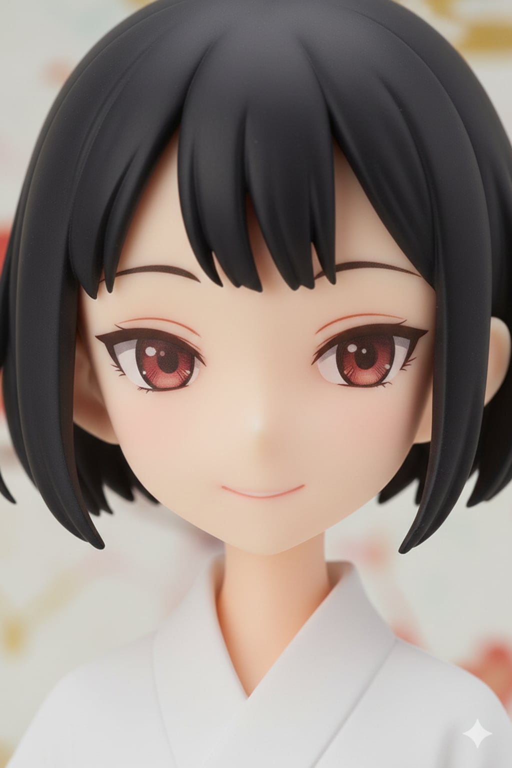 ラフ水彩塗り風イラスト巫女さん　GPT立ち絵とNanoBananaフィギア　（OpenAI版GPT低速モードとBingAI版GPTモデル）