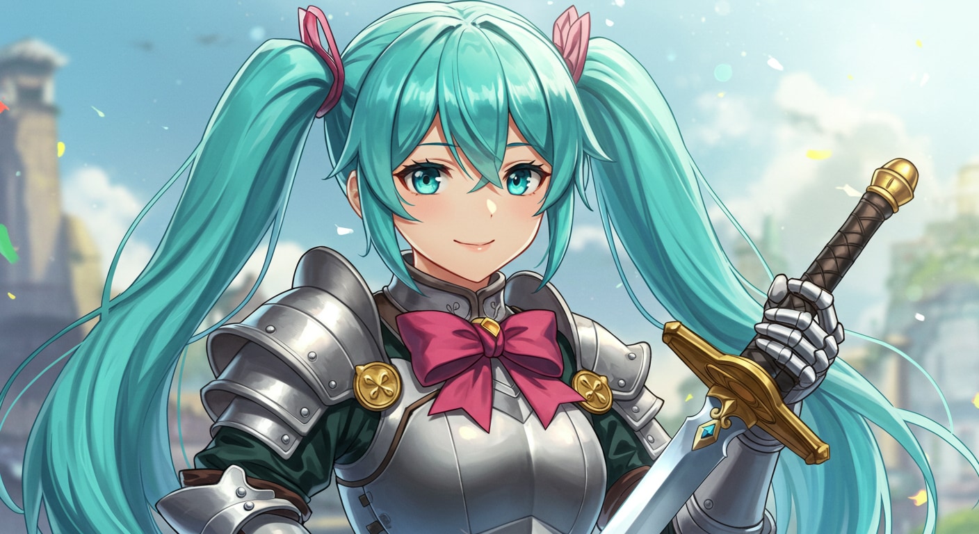 初音ミク騎士 | の人気AIイラスト・グラビア