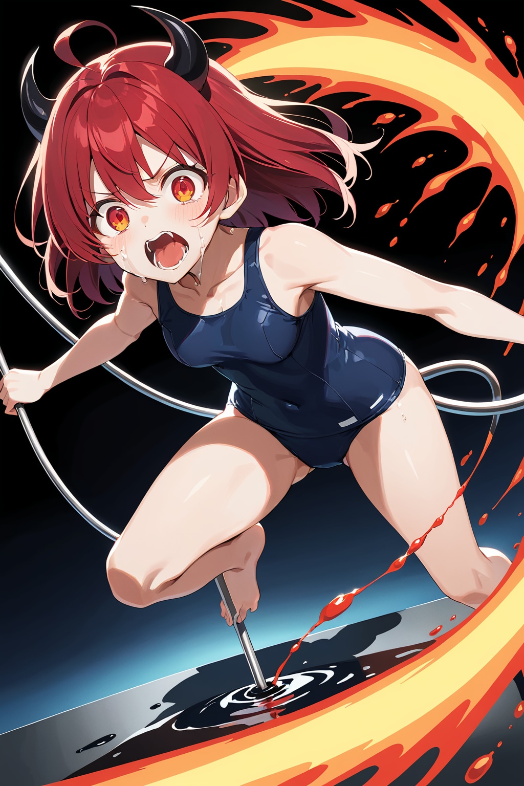 地獄に堕ちたスク水少女