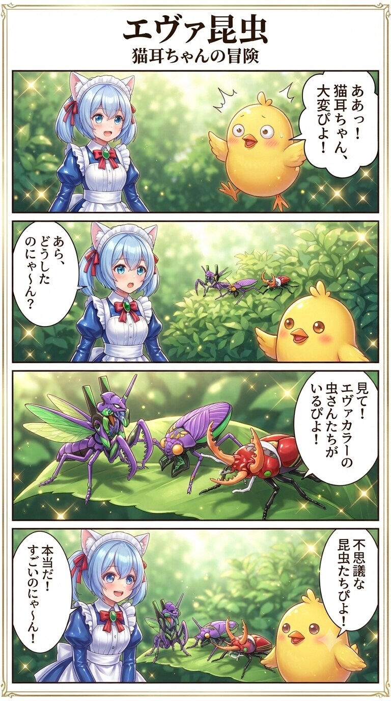 エヴァ昆虫　猫耳ちゃんの冒険