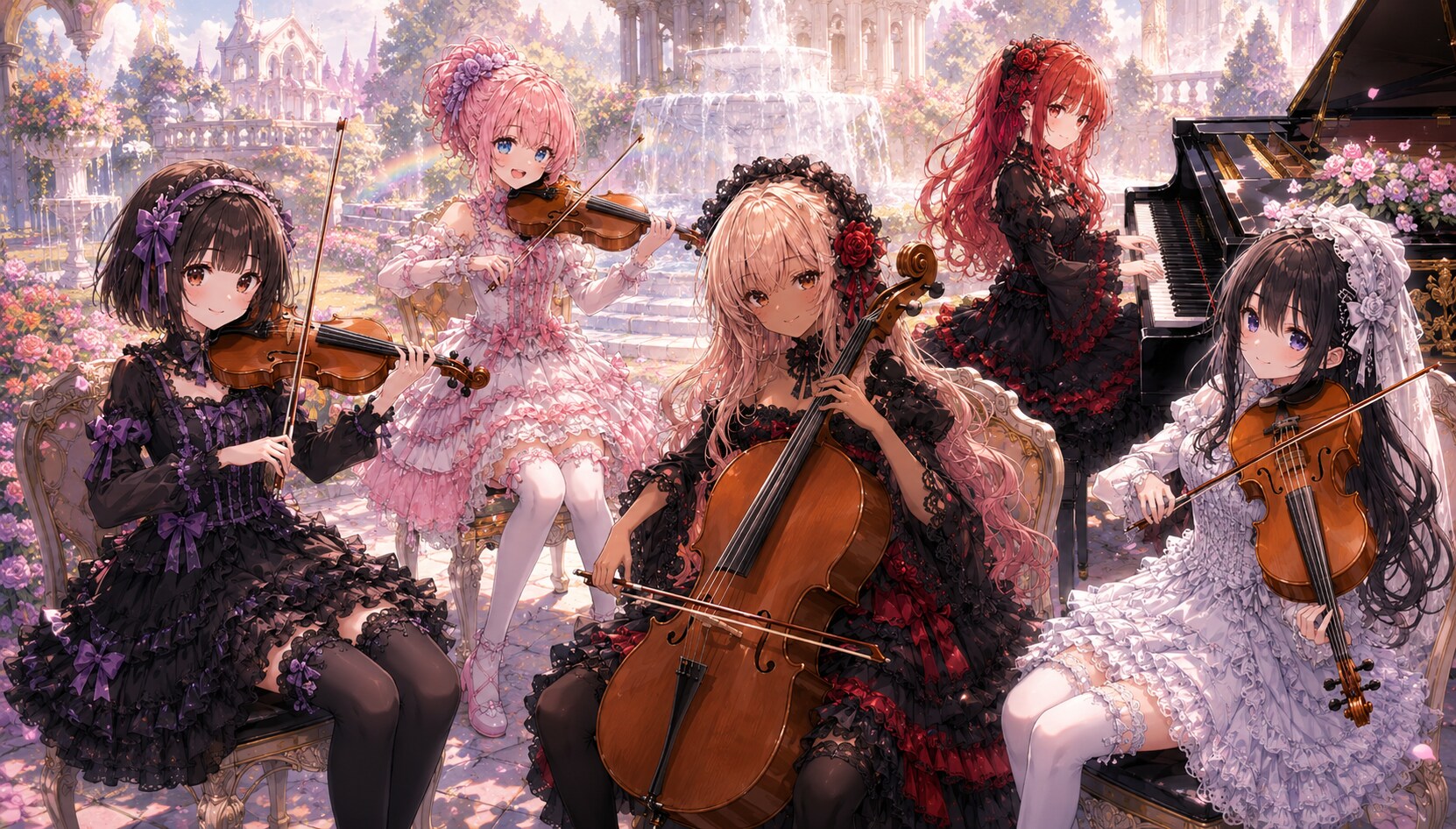 ロリータドレスでアンサンブル♪ | の人気AIイラスト・グラビア