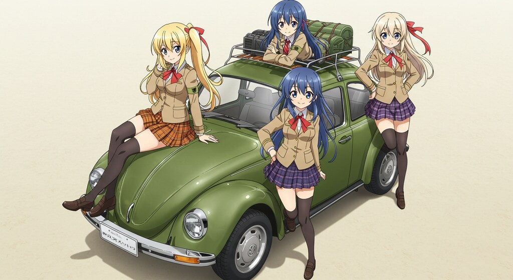 アニメキャラとワーゲンビートル