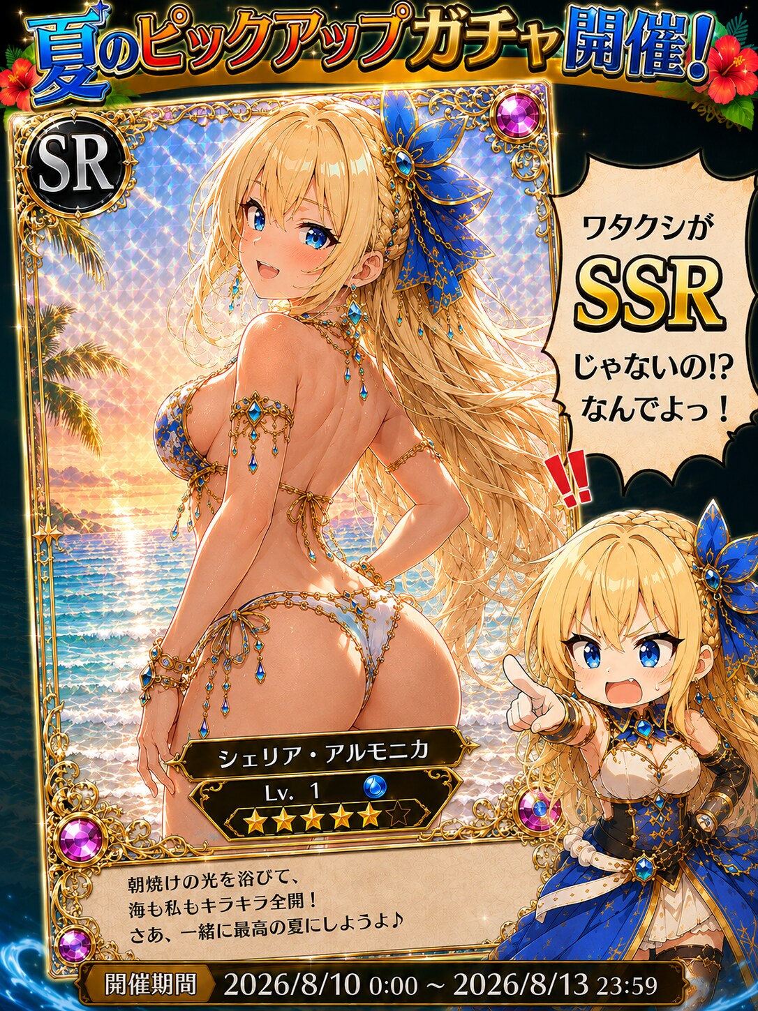 水着ピックアップガチャ