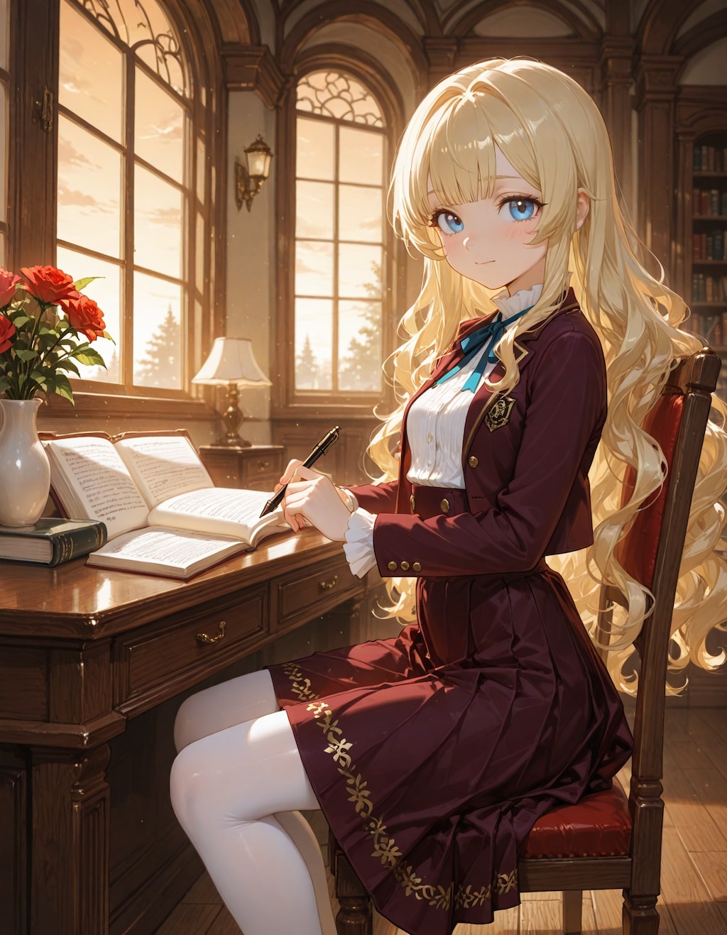 放課後の図書室