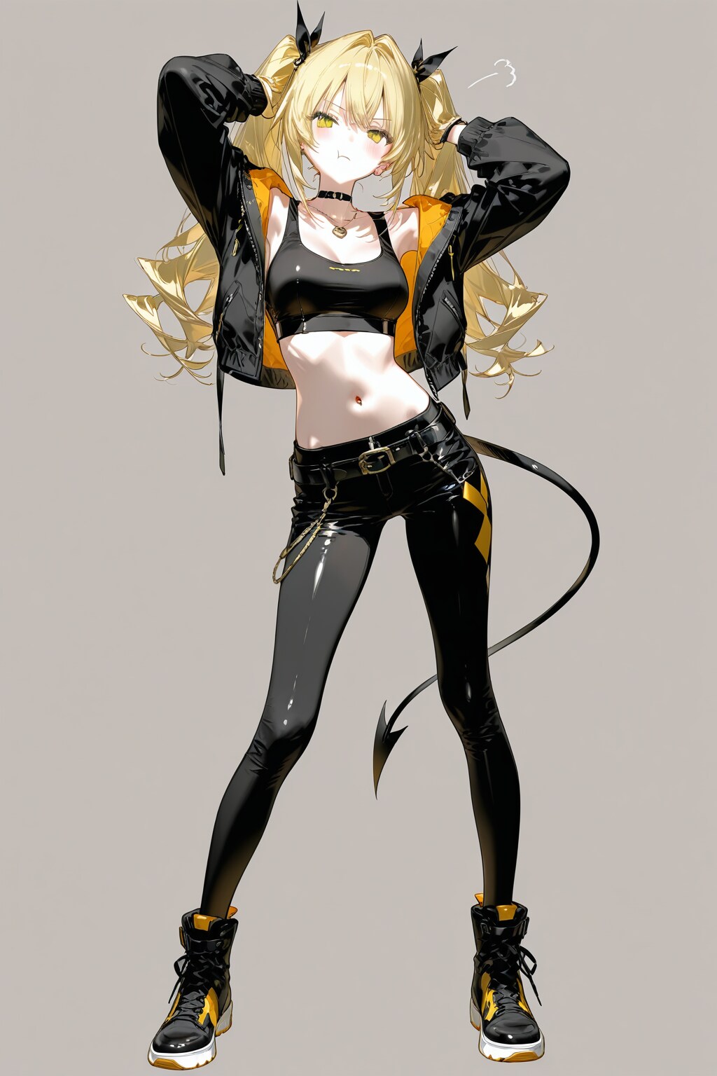 『顔文字No8(-_-メ)パンク系小悪魔？』