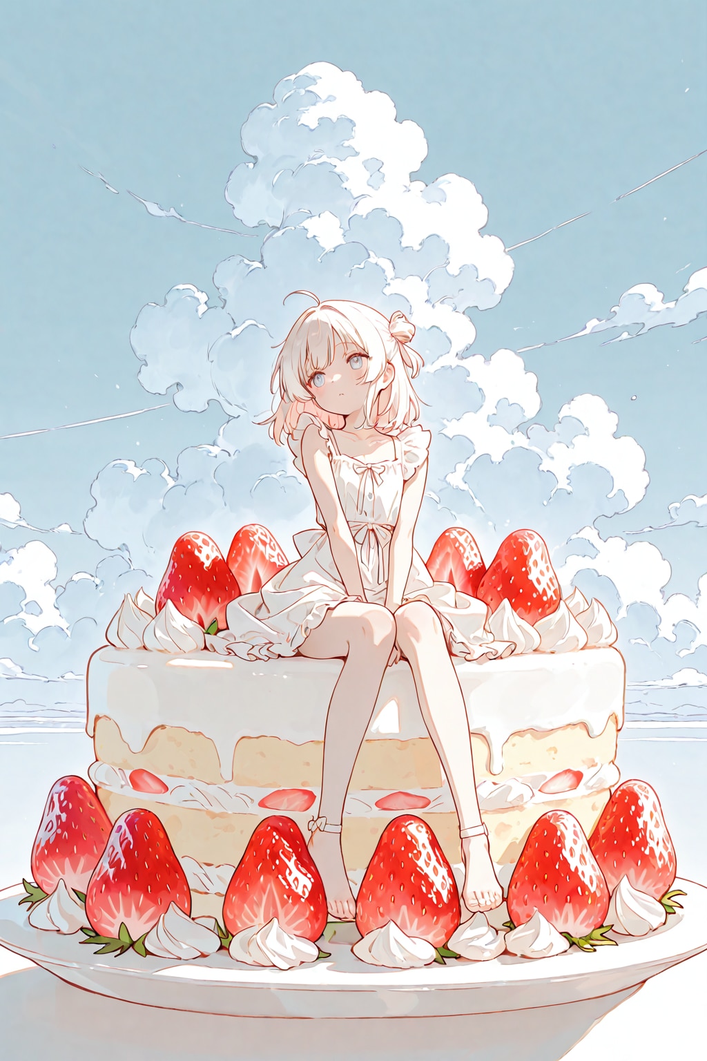 いちごのケーキ | の人気AIイラスト・グラビア