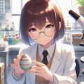 イースターエッグ研究所で働く女性研究員🥼🥚✨ 6枚目