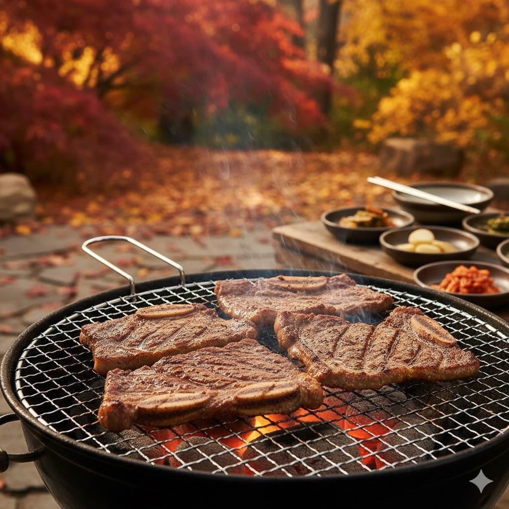 ジュージューカルビ！そして乾杯！