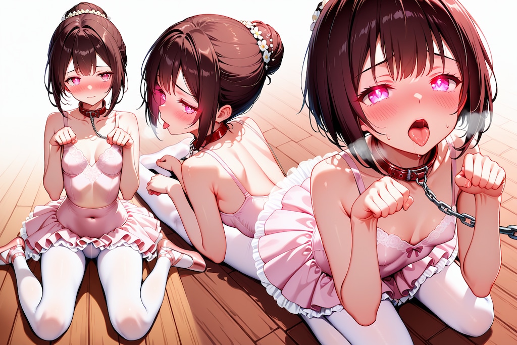 犬の演技に入り込んでしまった女の子