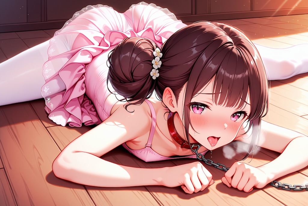 犬の演技に入り込んでしまった女の子