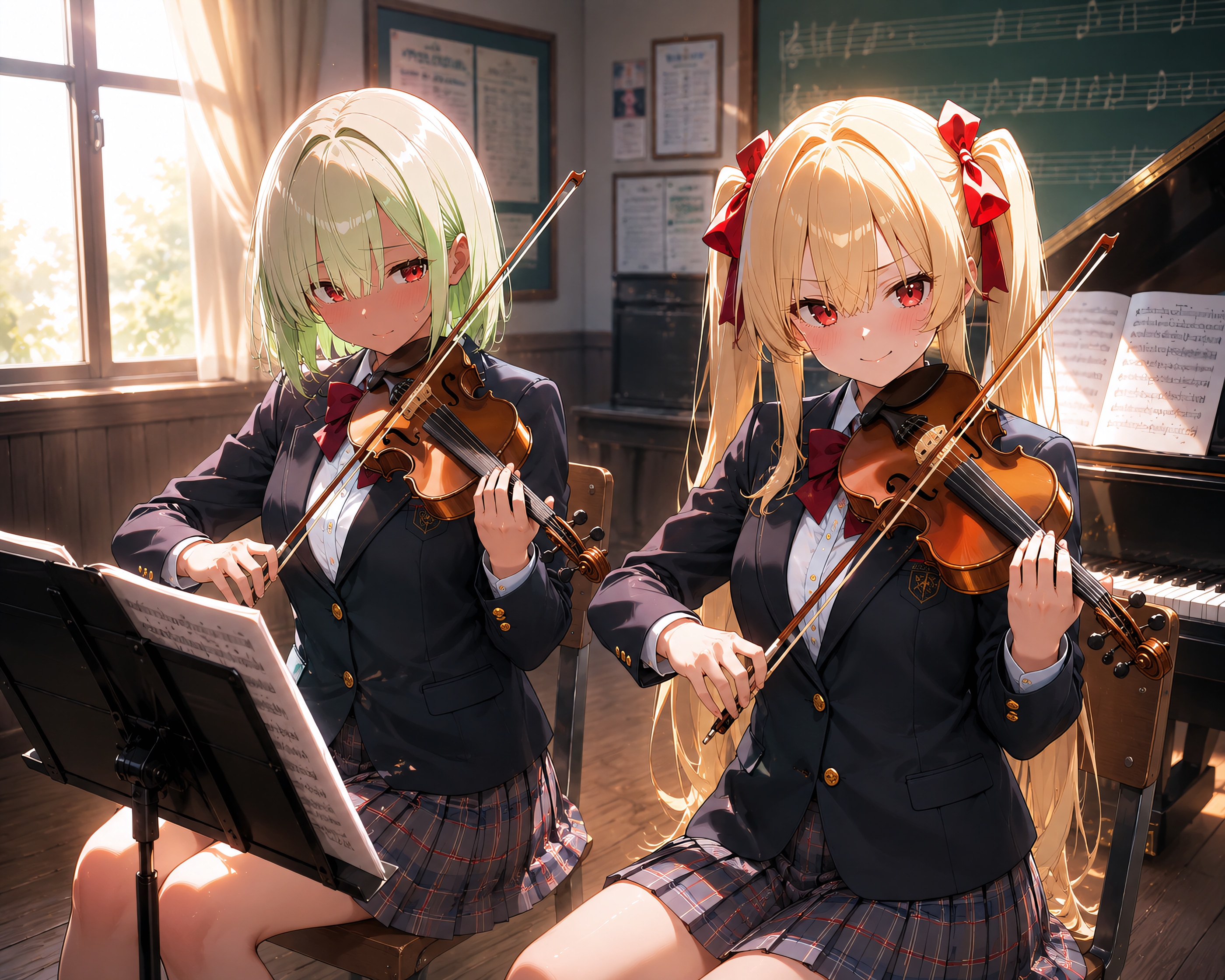 双子姉妹のハーモニー