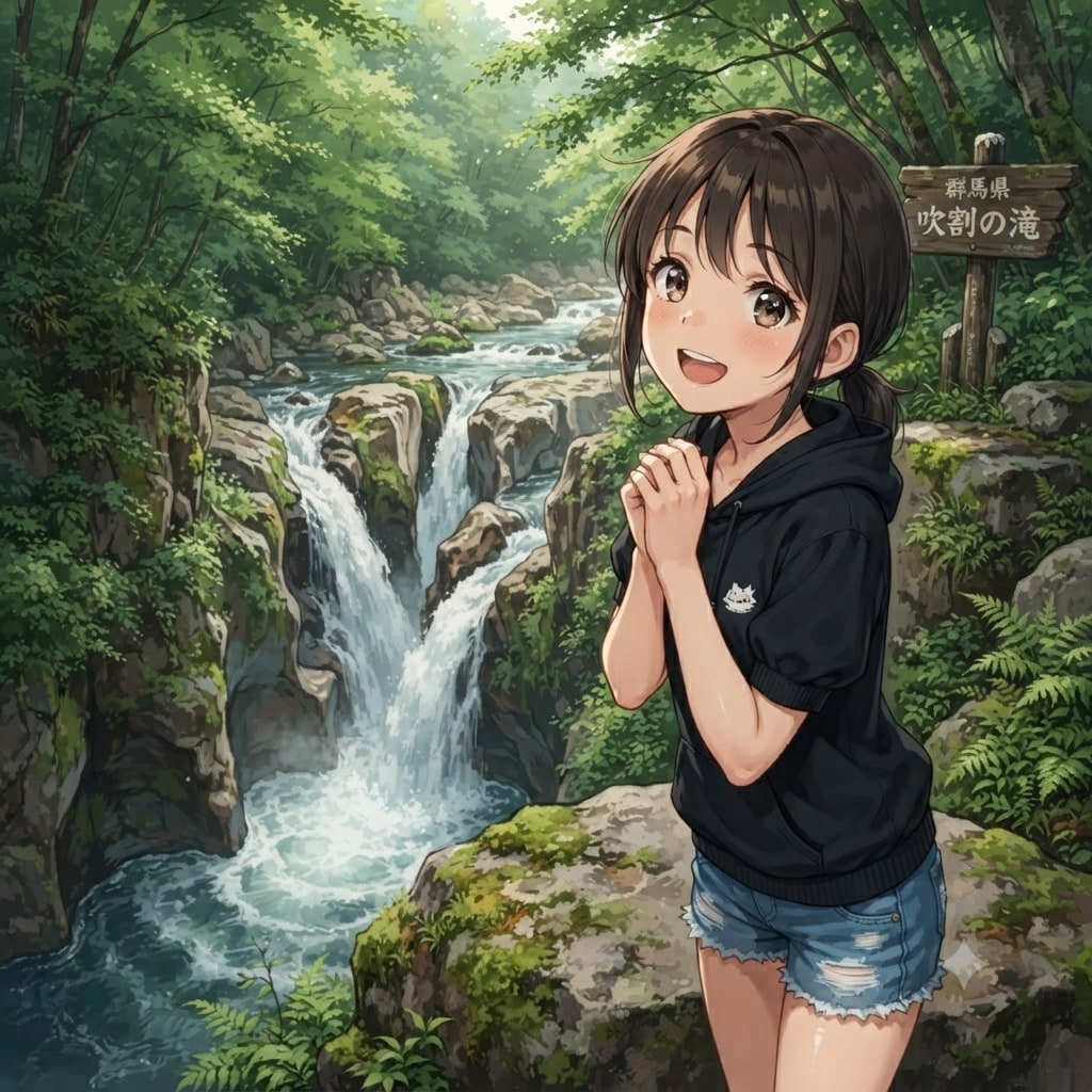 群馬県：吹割の滝（×）