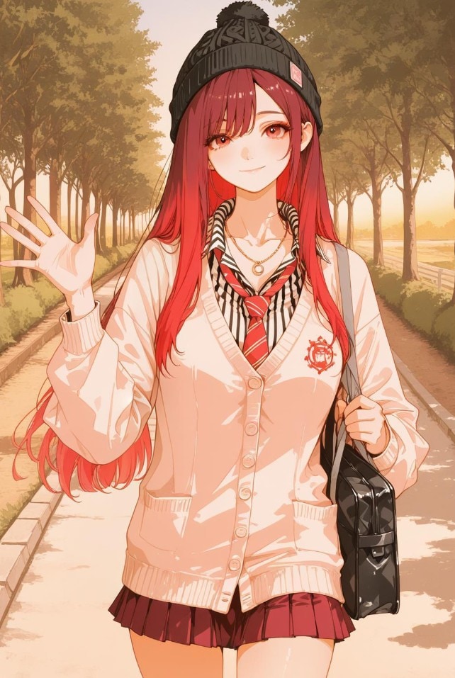 来たよ*`;+。 | の人気AIイラスト・グラビア