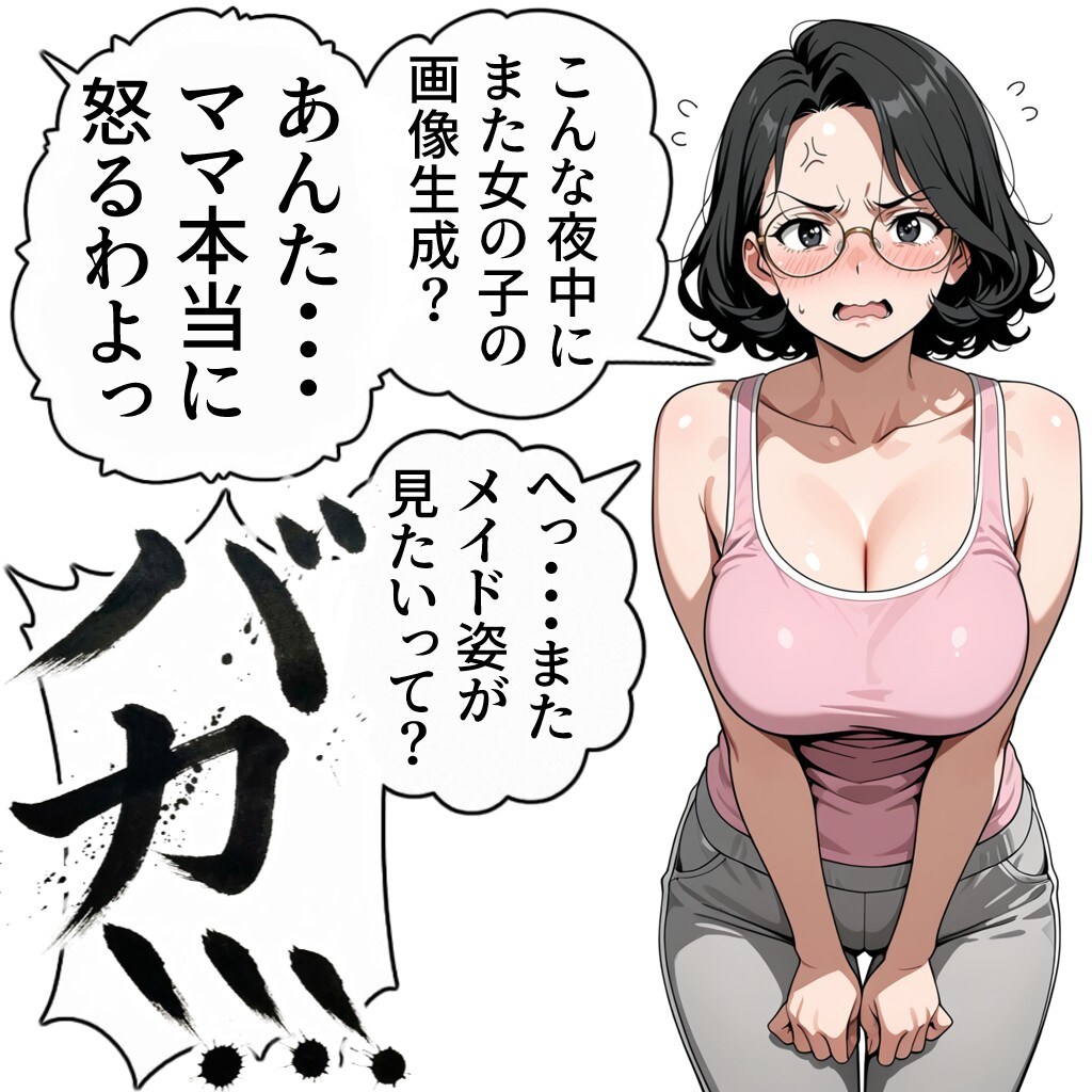 ママン怒る