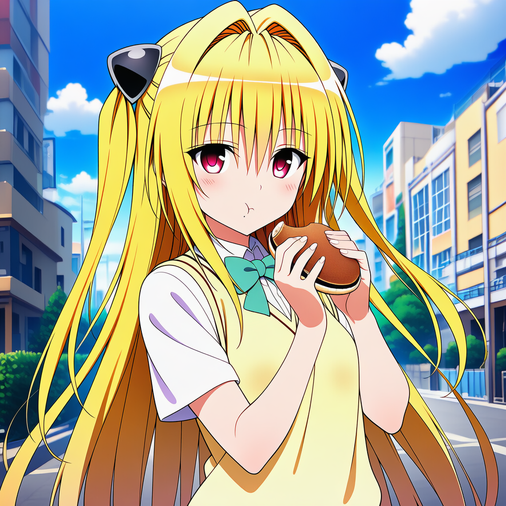 どら焼きを食べるヤミ | の人気AIイラスト・グラビア