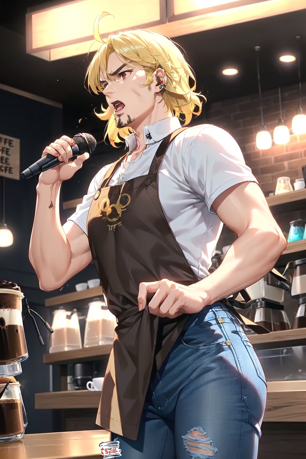 [曲付き]夜の雪道を歩く店長