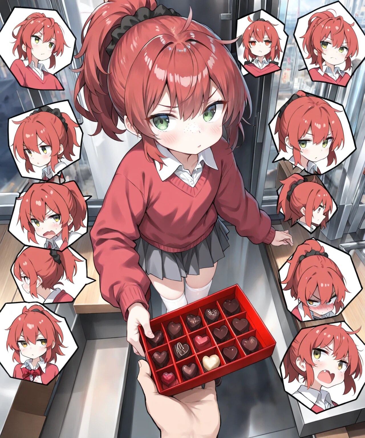 はい…あげる(心百面相) | の人気AIイラスト・グラビア