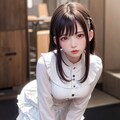 作品1130：黒髪ロング少女2 6枚目