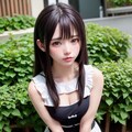 作品1130：黒髪ロング少女2 7枚目