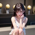 作品1130：黒髪ロング少女2 10枚目
