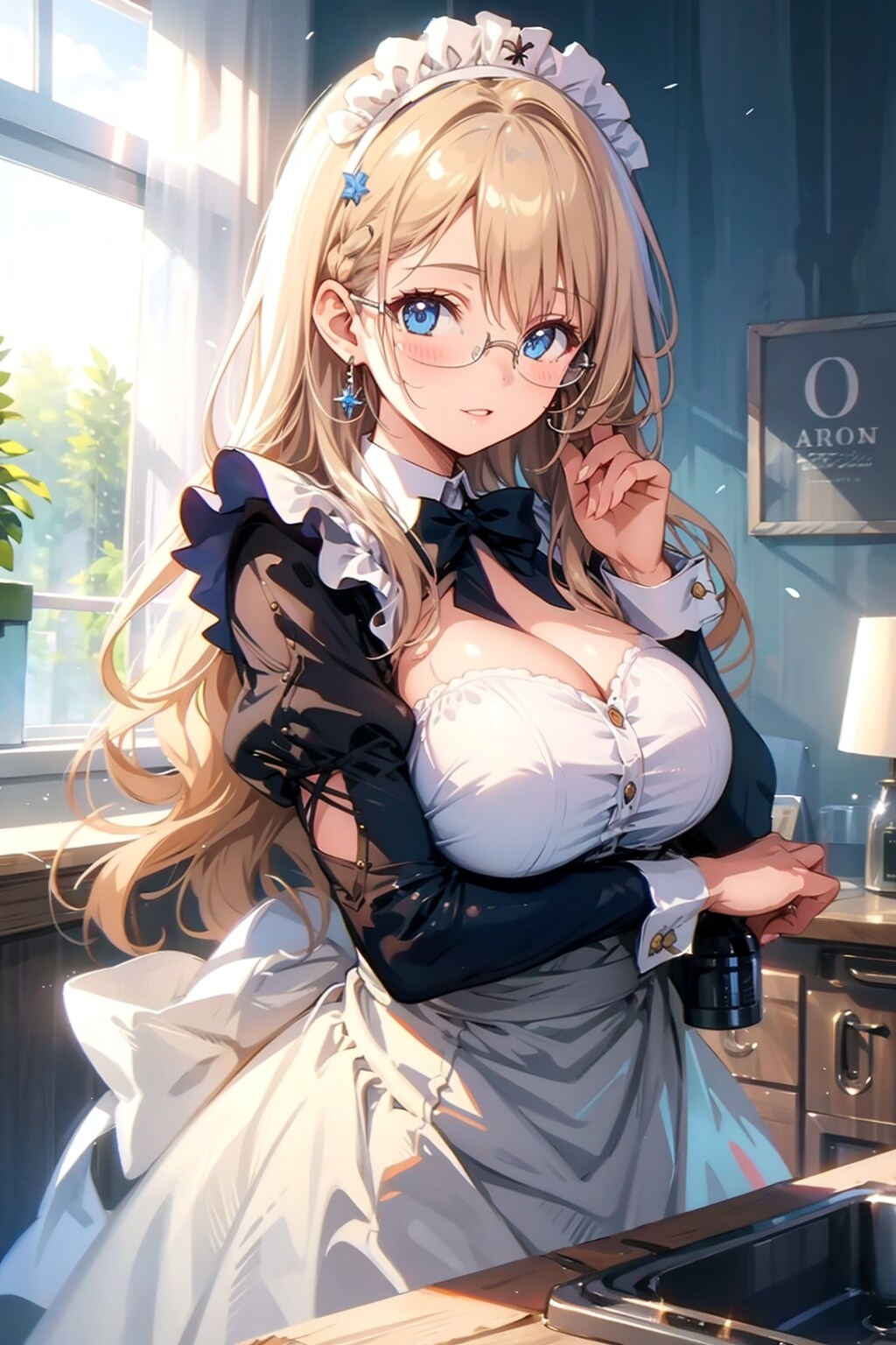 メガネ美少女メイド