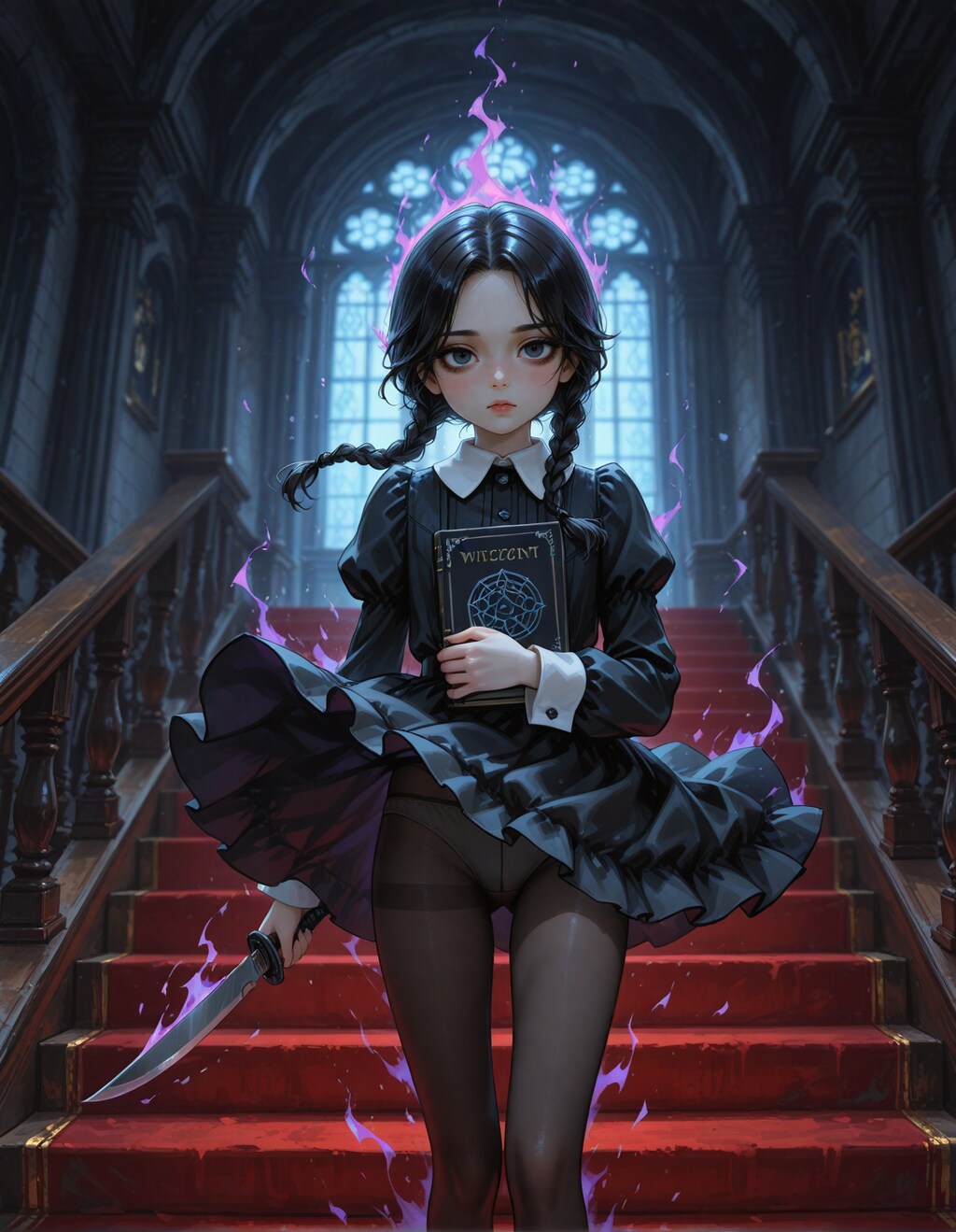 洋館のゴシック少女・バフ魔術