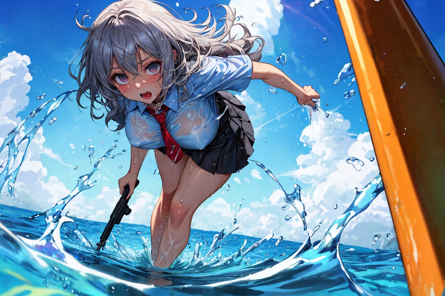 水戦争だー