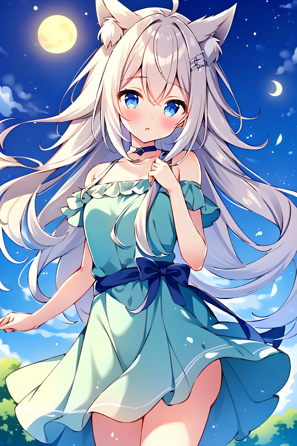 夜の狐っ娘ちゃん