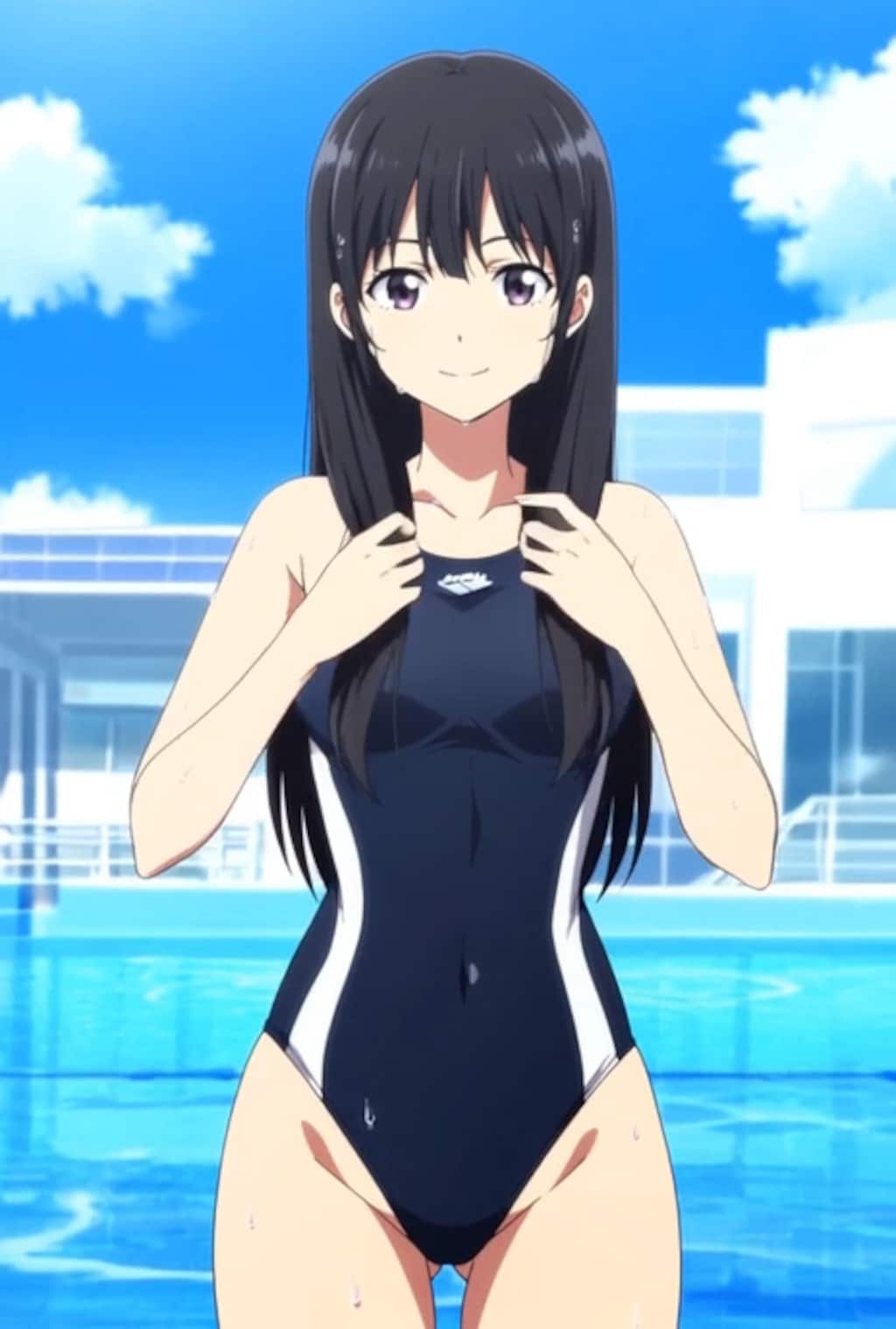 井ノ上たきなの競泳水着姿　詰め合わせ　第1弾