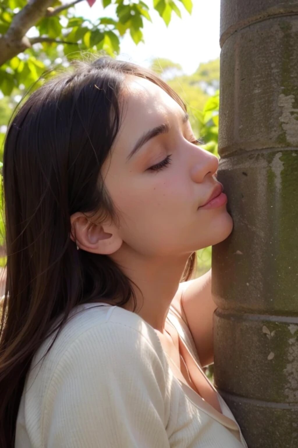 黒髪ロングでワンピースの美女８８