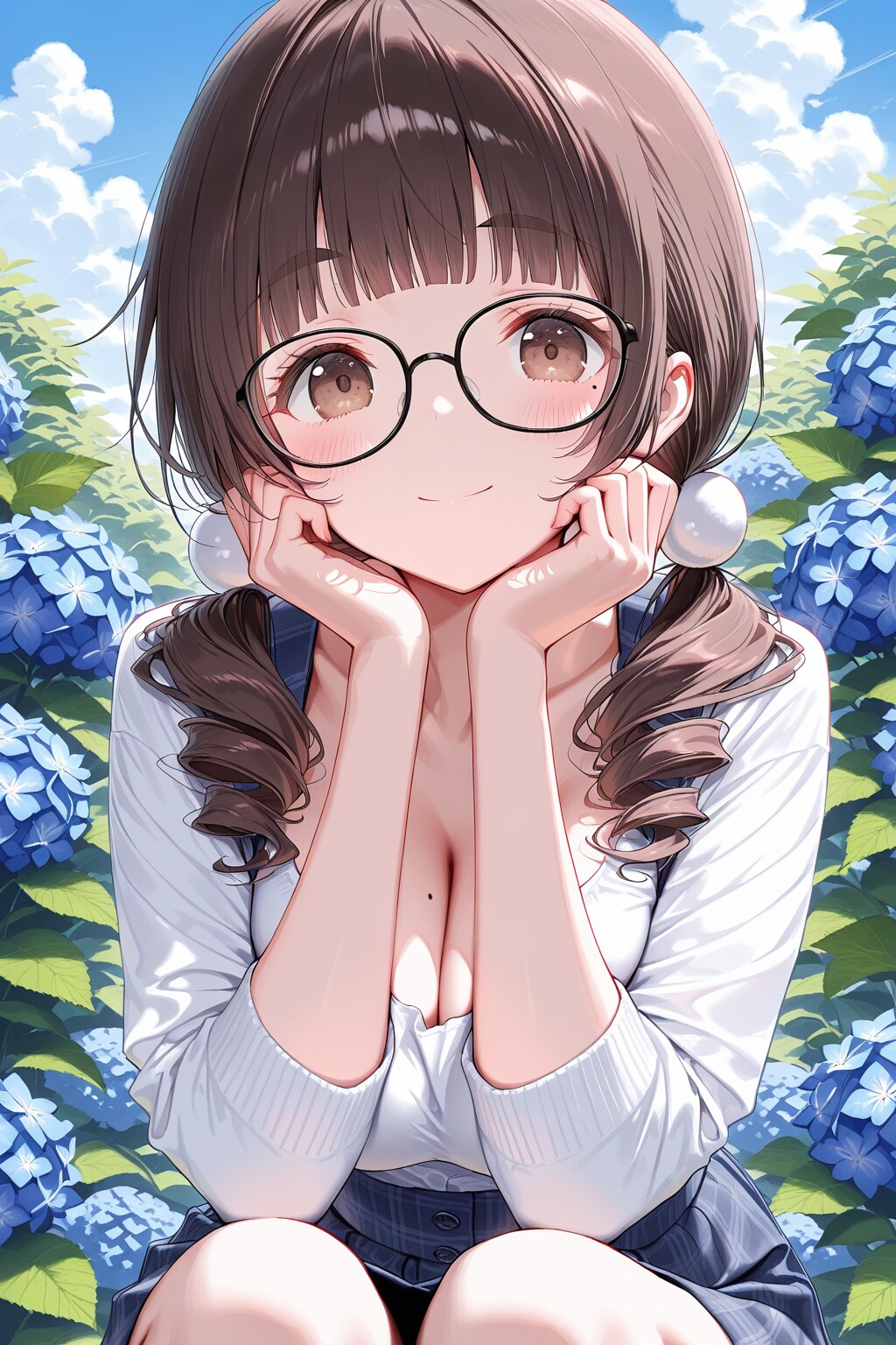 紫陽花畑のくるり