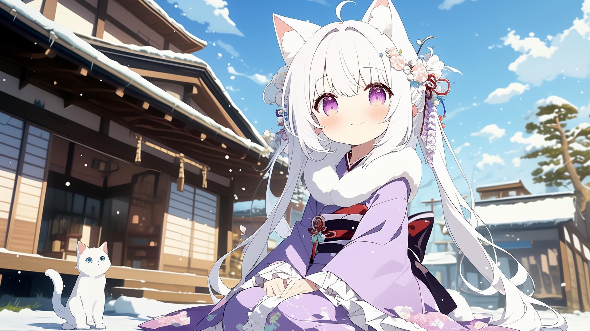 銀髪ちゃんと晴れのち雪！