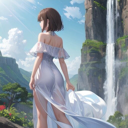 滝の見える風景　２
