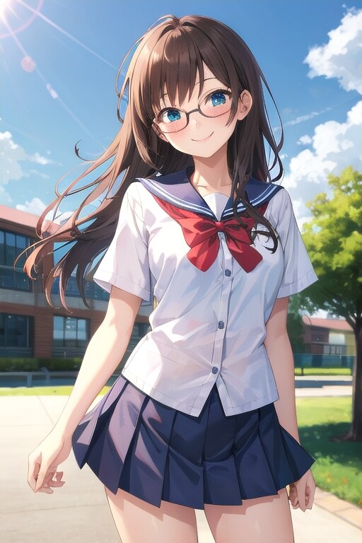 女子高生 | の人気AIイラスト・グラビア