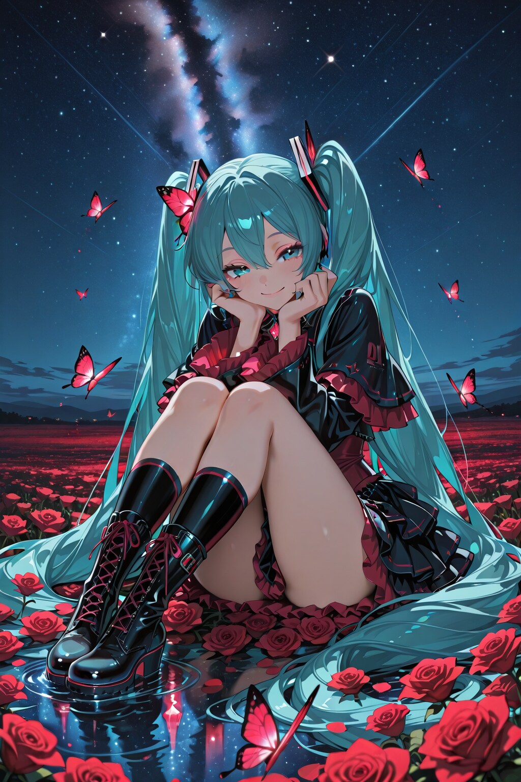 赤薔薇姫 | の人気AIイラスト・グラビア