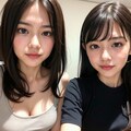 姉妹みたいな親子 2枚目