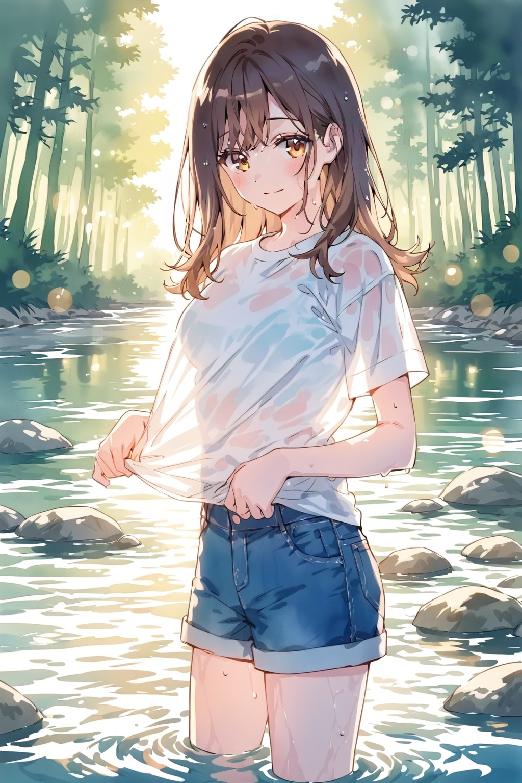 川遊び