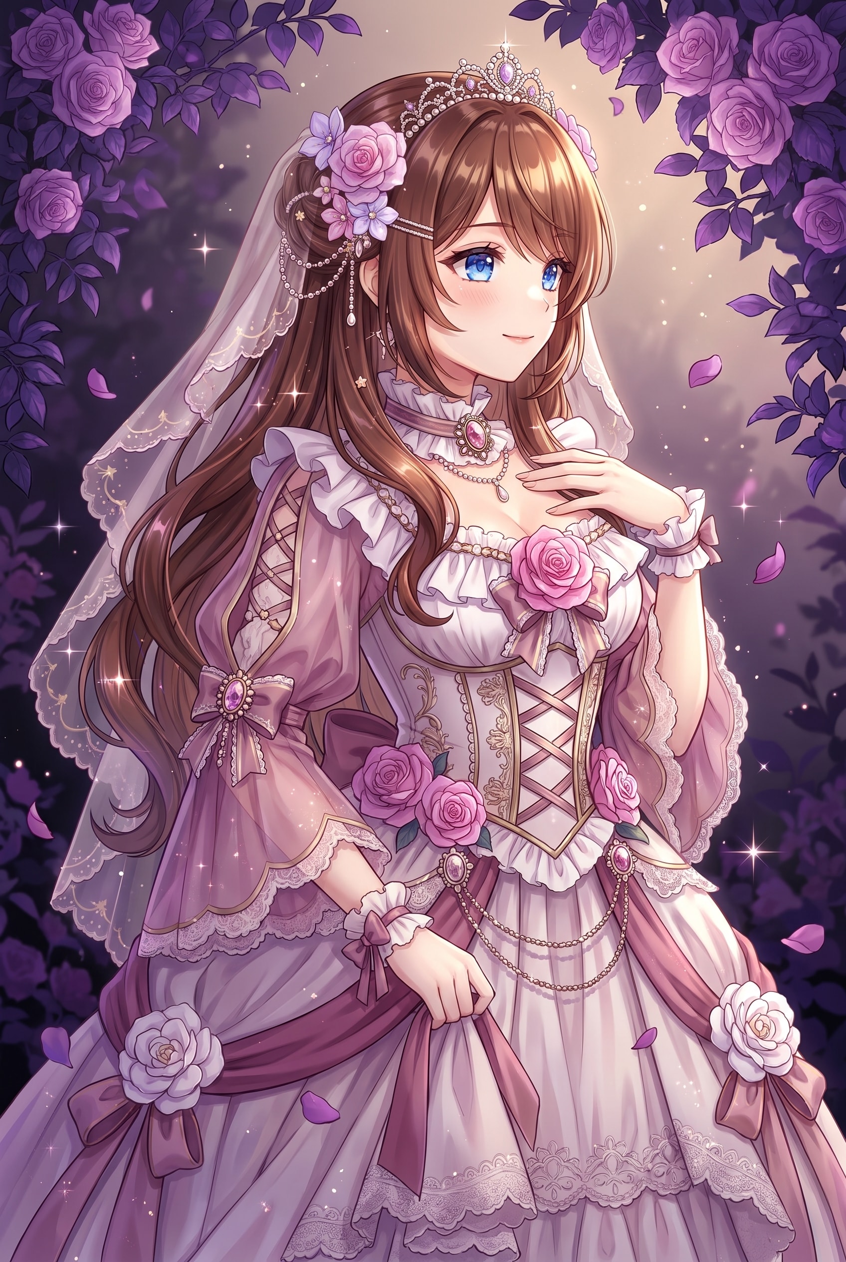 薔薇幽玄の花嫁 | の人気AIイラスト・グラビア