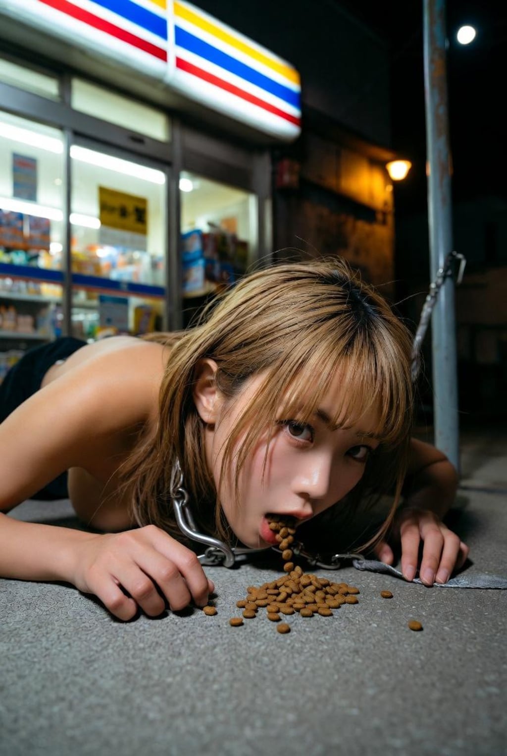 ドッグフードを食べるペット